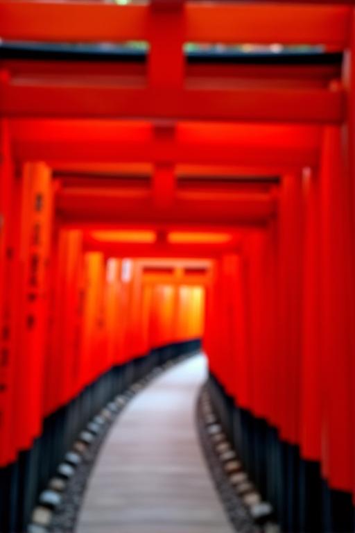 Thousands of red torii gates forming a tunnel at Fushimi Inari Shrine.