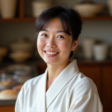 Portrait of Sato Akiko, a warm and engaging specialist.